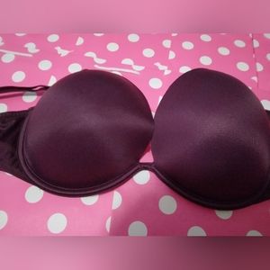 PINK Victoria's Secret everywhere super push-up 36 Double D, Dark Purple